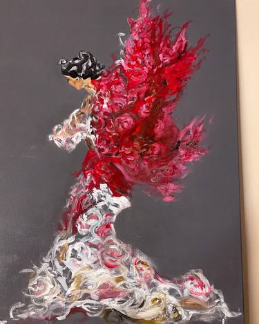 Original Abstract Expressionism Abstract Paintings by Shima Algosaibi