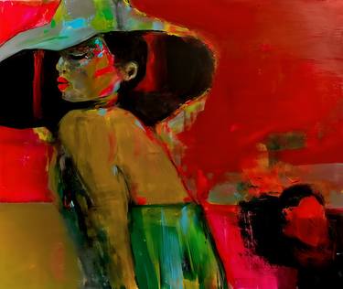 Print of Abstract Expressionism Women Paintings by Shima Algosaibi