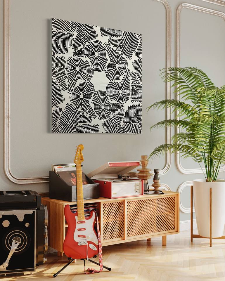 Original Geometric Printmaking by Michael E Voss