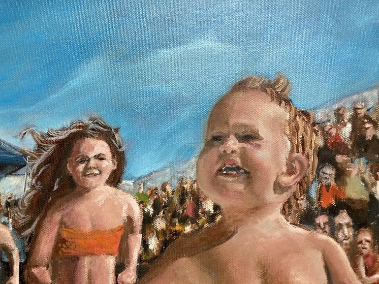 Original Children Painting by Michael E Voss