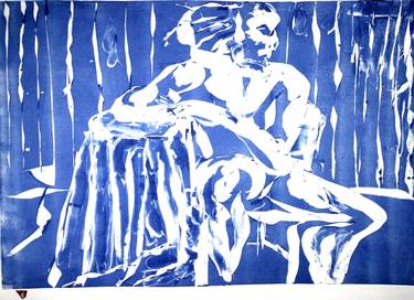 Original Impressionism Nude Printmaking by Michael E Voss