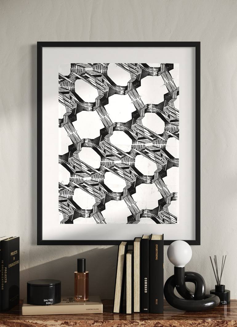 Original Geometric Printmaking by Michael E Voss