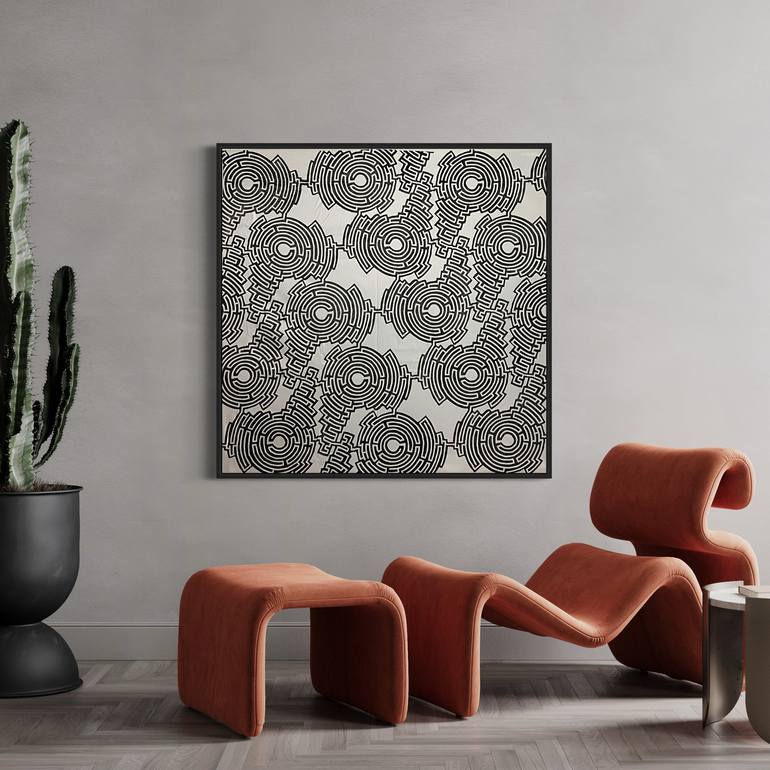 Original Fine Art Geometric Printmaking by Michael E Voss