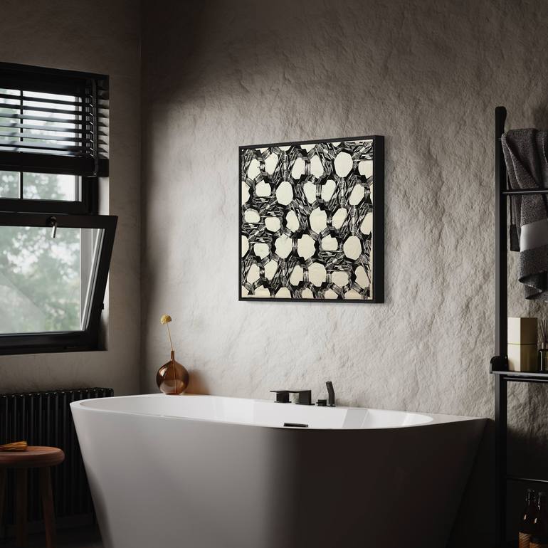 Original Conceptual Geometric Printmaking by Michael E Voss