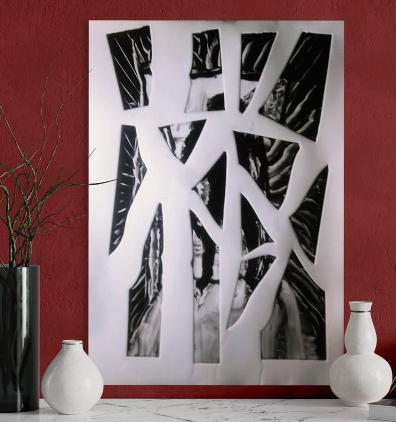 Original Abstract Expressionism Abstract Printmaking by Michael E Voss