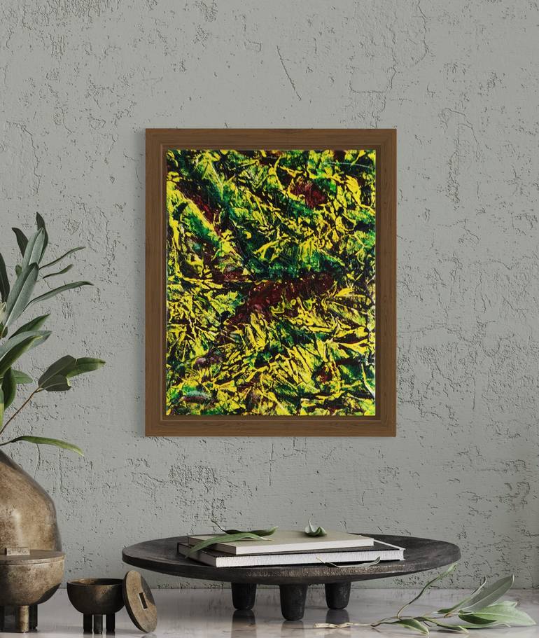 Original Fine Art Abstract Painting by Michael E Voss