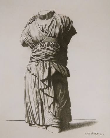 Original Figurative Classical mythology Drawings by Michael E Voss