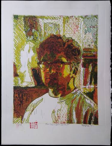 Print of Abstract Expressionism Men Printmaking by Michael E Voss