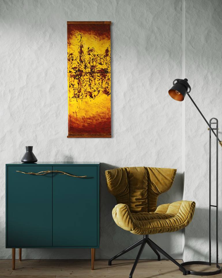 Original Abstract Expressionism Abstract Painting by Michael E Voss