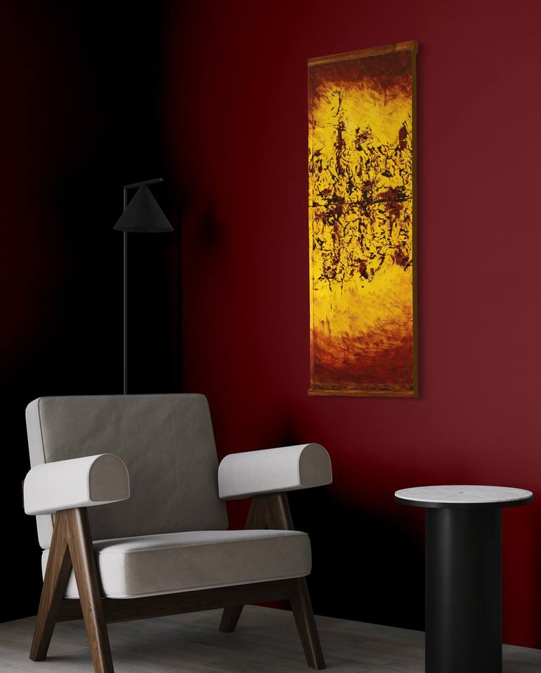 Original Abstract Expressionism Abstract Painting by Michael E Voss