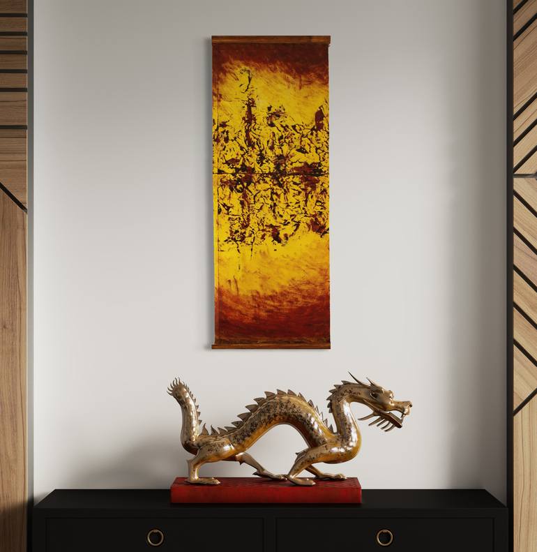 Original Abstract Expressionism Abstract Painting by Michael E Voss