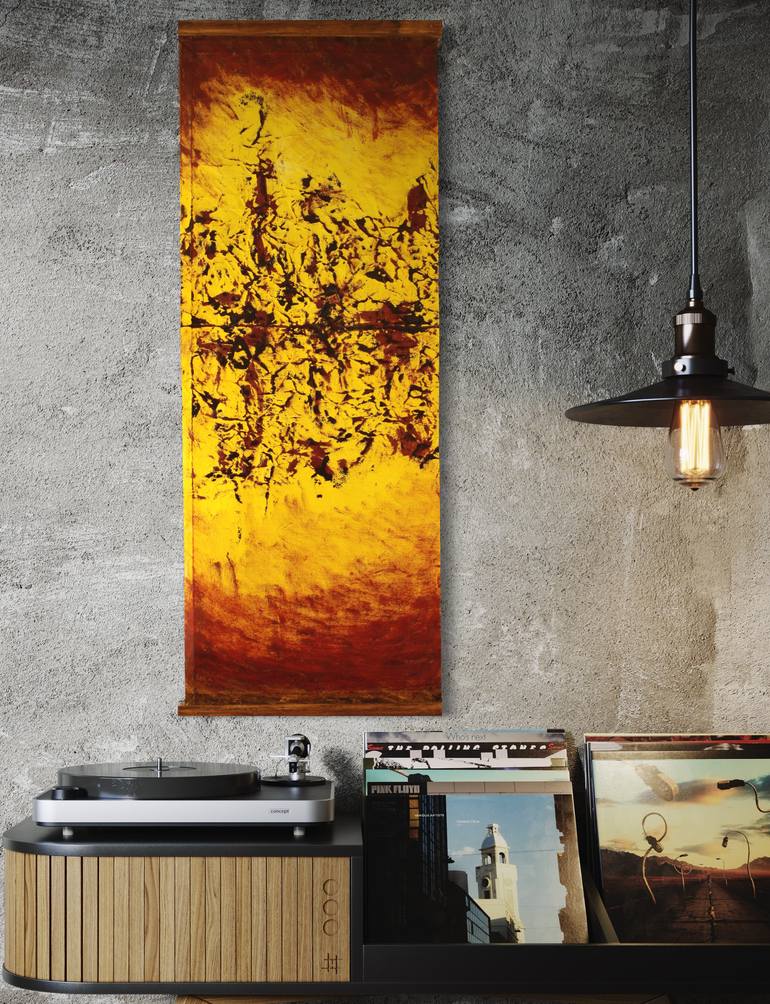 Original Abstract Expressionism Abstract Painting by Michael E Voss