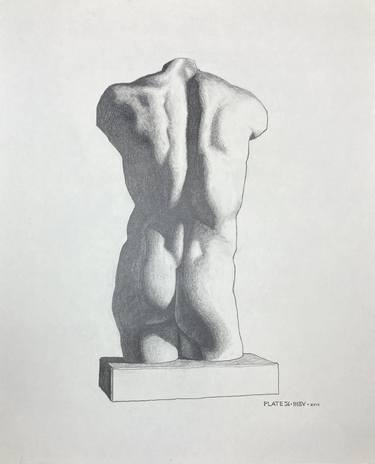 Original Figurative Nude Drawings by Michael E Voss
