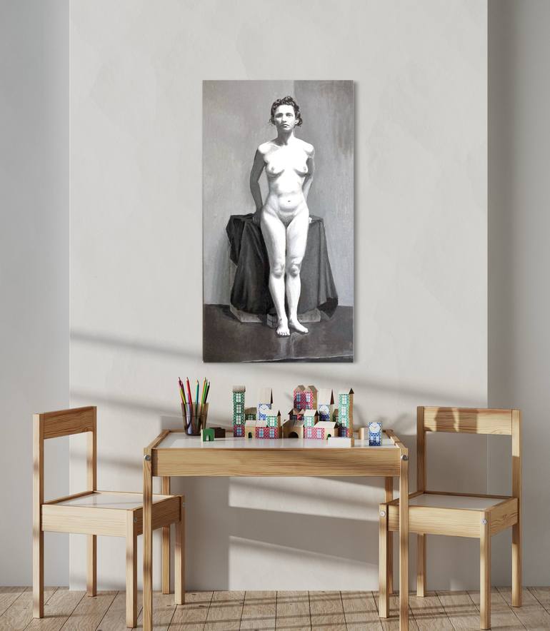 Original Figurative Nude Painting by Michael E Voss