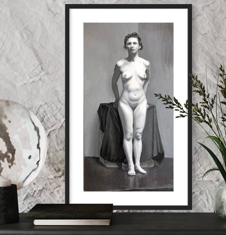 Original Figurative Nude Painting by Michael E Voss