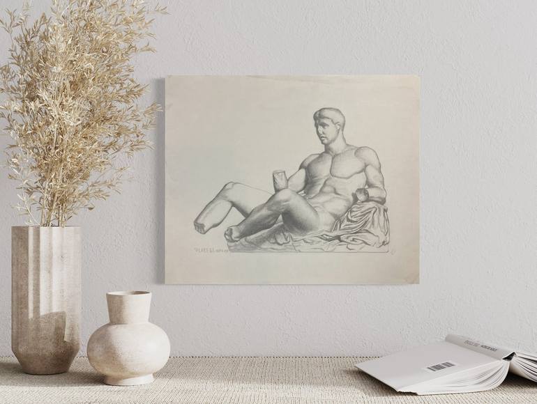 Original Classicism Classical Mythology Drawing by Michael E Voss