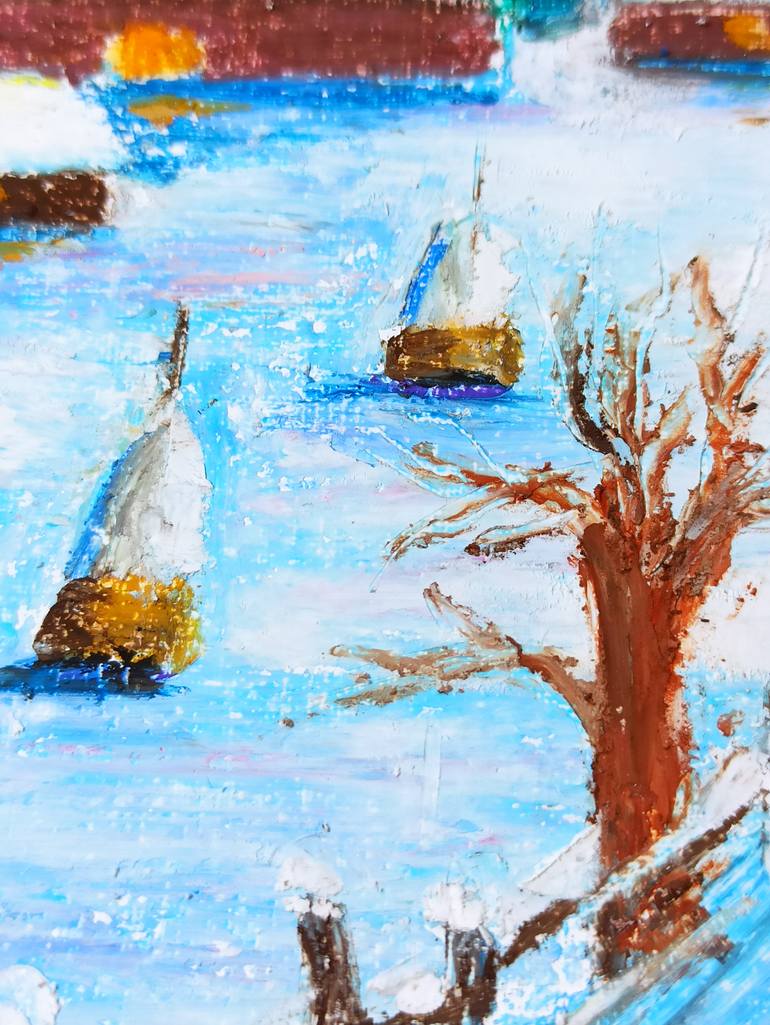 Original Folk Rural Life Painting by Natalia Buhaienko