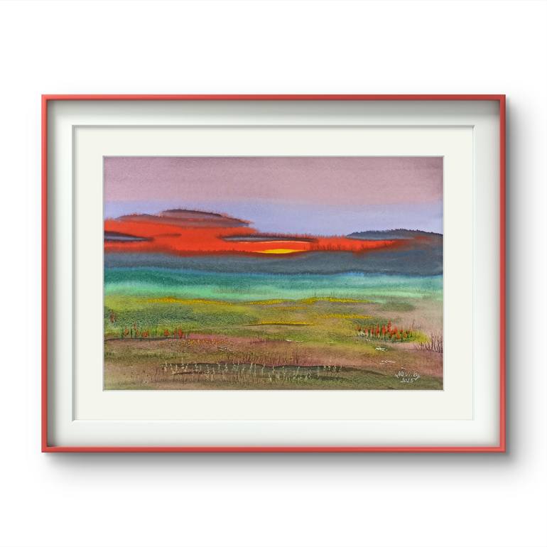 Original Impressionism Landscape Painting by Natalia Buhaienko