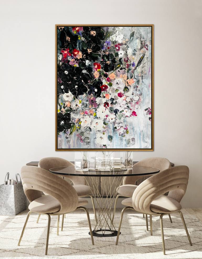 Original Abstract Expressionism Abstract Painting by Elizabeth Cross
