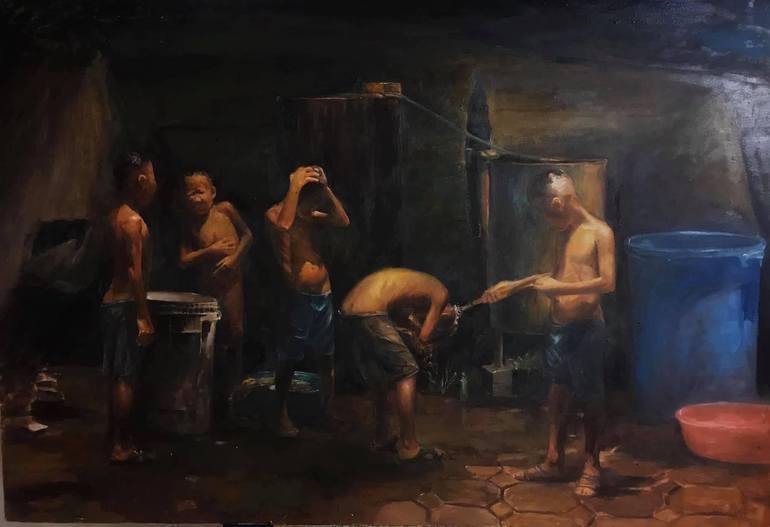 Original Children Painting by Đông Nguyễn Văn