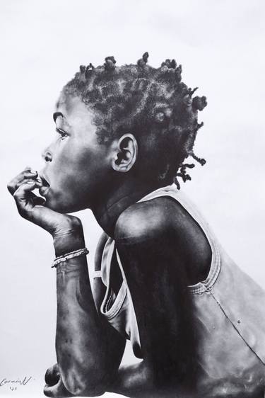 Print of Photorealism Portrait Drawings by Carmia Vorster