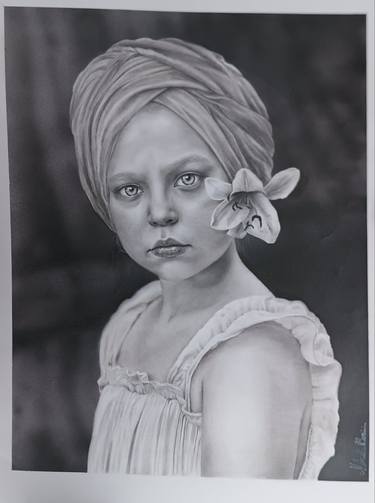 Original Black & White Children Drawings by Mikaela Bernini