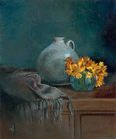 Print of Classicism Still Life Paintings by Monica Alikoviene