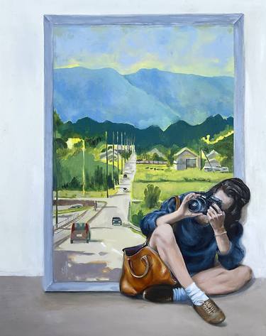 Original Contemporary People Painting by Monica Alikoviene