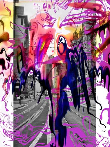 Original Abstract Expressionism Health & Beauty Mixed Media by Vicky-May Giraud