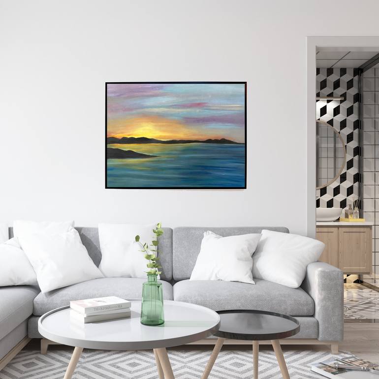 Original Fine Art Seascape Painting by Sayema Shaikh