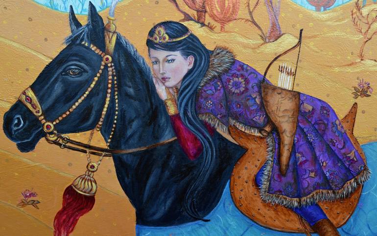 Original Contemporary Women Painting by Fariba Doroudian
