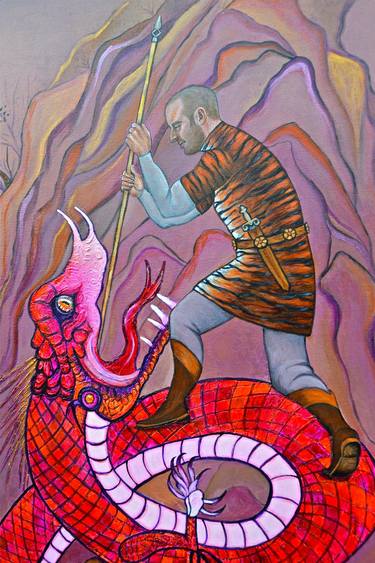 Original Contemporary Classical mythology Paintings by Fariba Doroudian