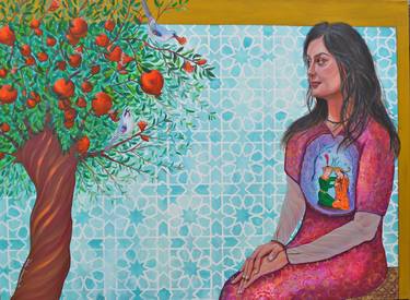 Original Figurative Women Paintings by Fariba Doroudian