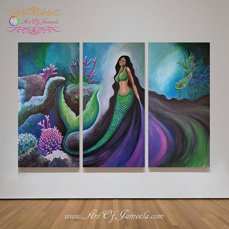 Original Symbolism Fantasy Painting by Art Of Jameela