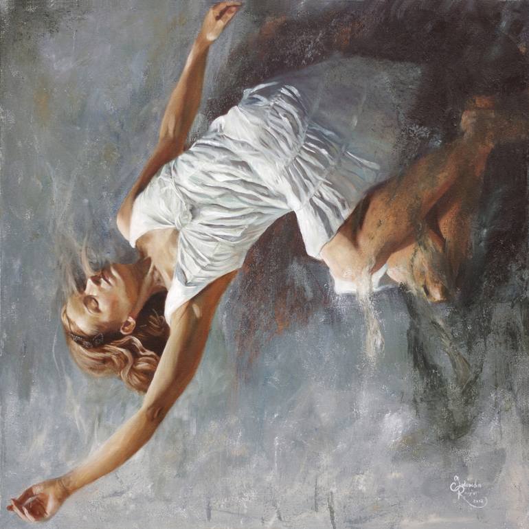 Into light and air may my love and grief melt away! Painting by