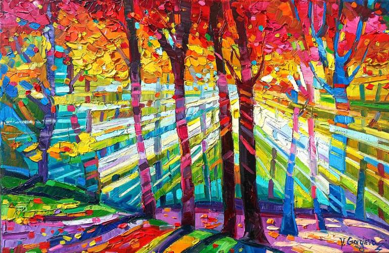 Print of Abstract Expressionism Nature Paintings by Vanya Georgieva