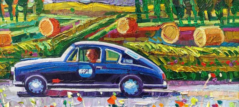 Original Car Painting by Vanya Georgieva