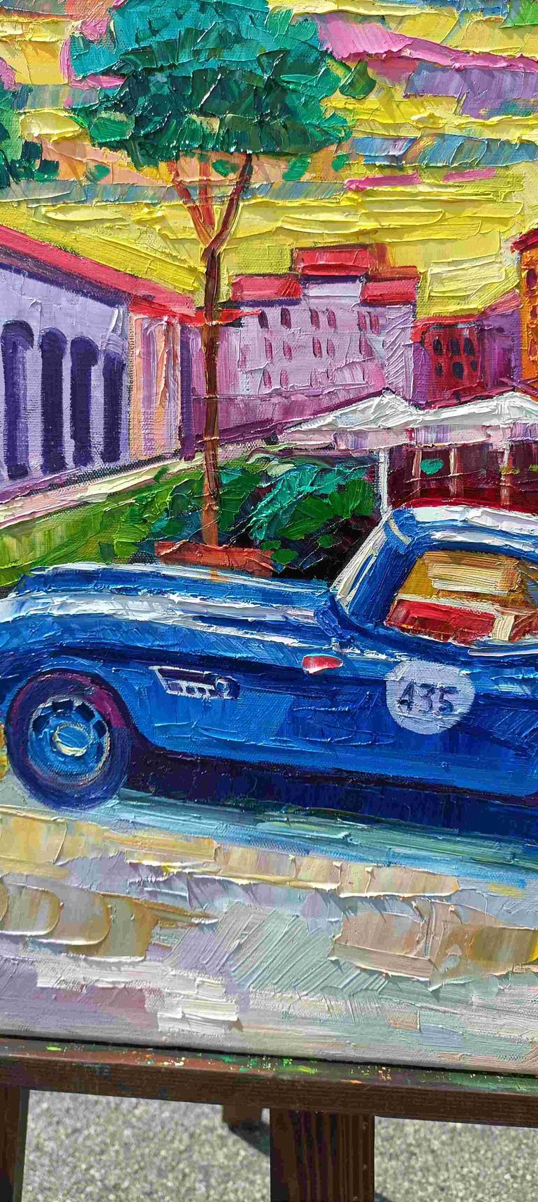 Original Abstract Expressionism Car Painting by Vanya Georgieva