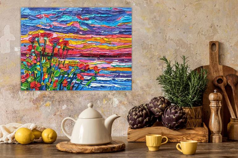 Original Abstract Expressionism Nature Painting by Vanya Georgieva