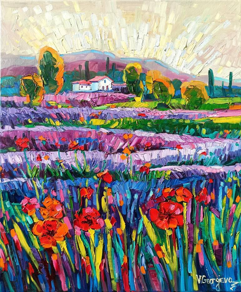 Print of Abstract Expressionism Nature Paintings by Vanya Georgieva