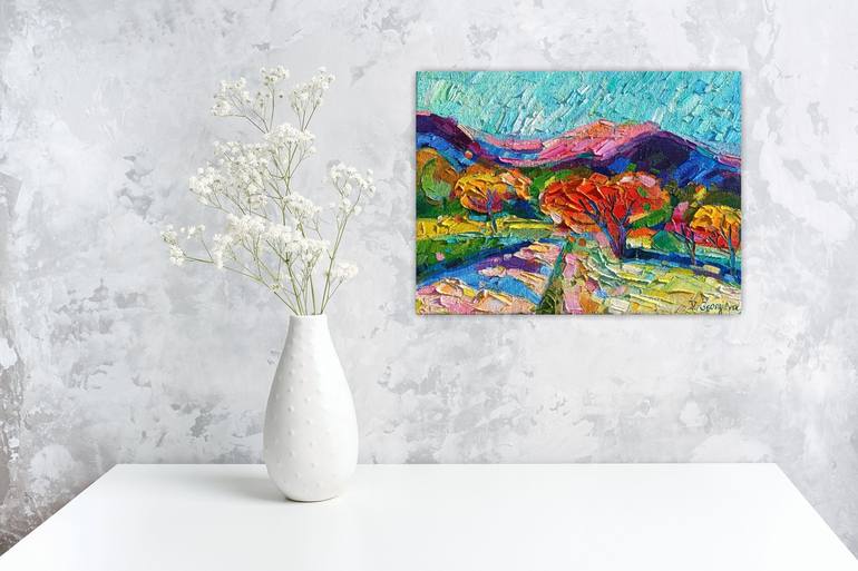 Original Abstract Expressionism Nature Painting by Vanya Georgieva