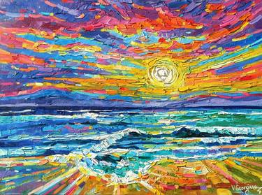 Original Abstract Expressionism Seascape Paintings by Vanya Georgieva