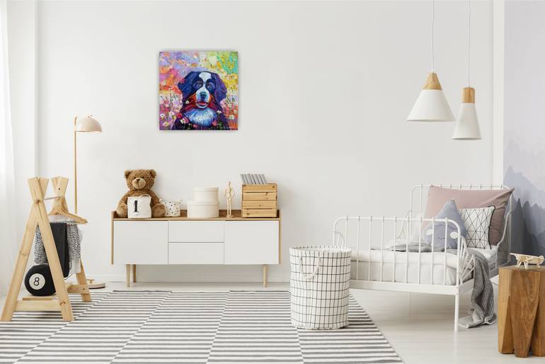 Original Contemporary Dogs Painting by Vanya Georgieva