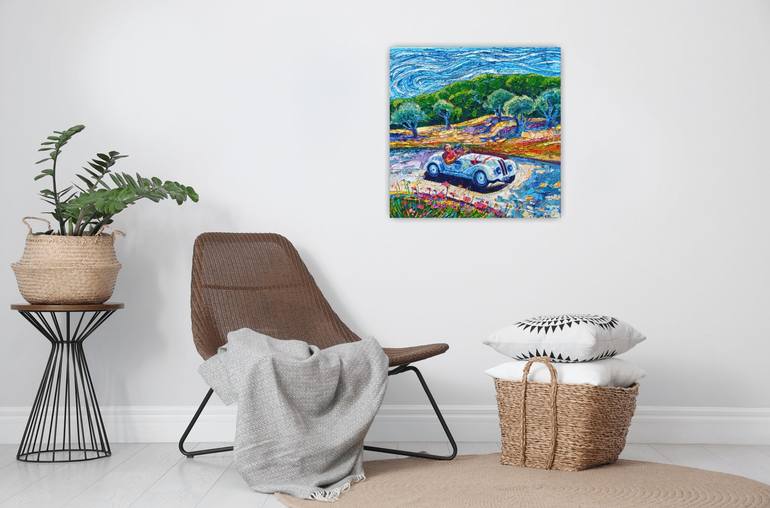 Original Car Painting by Vanya Georgieva