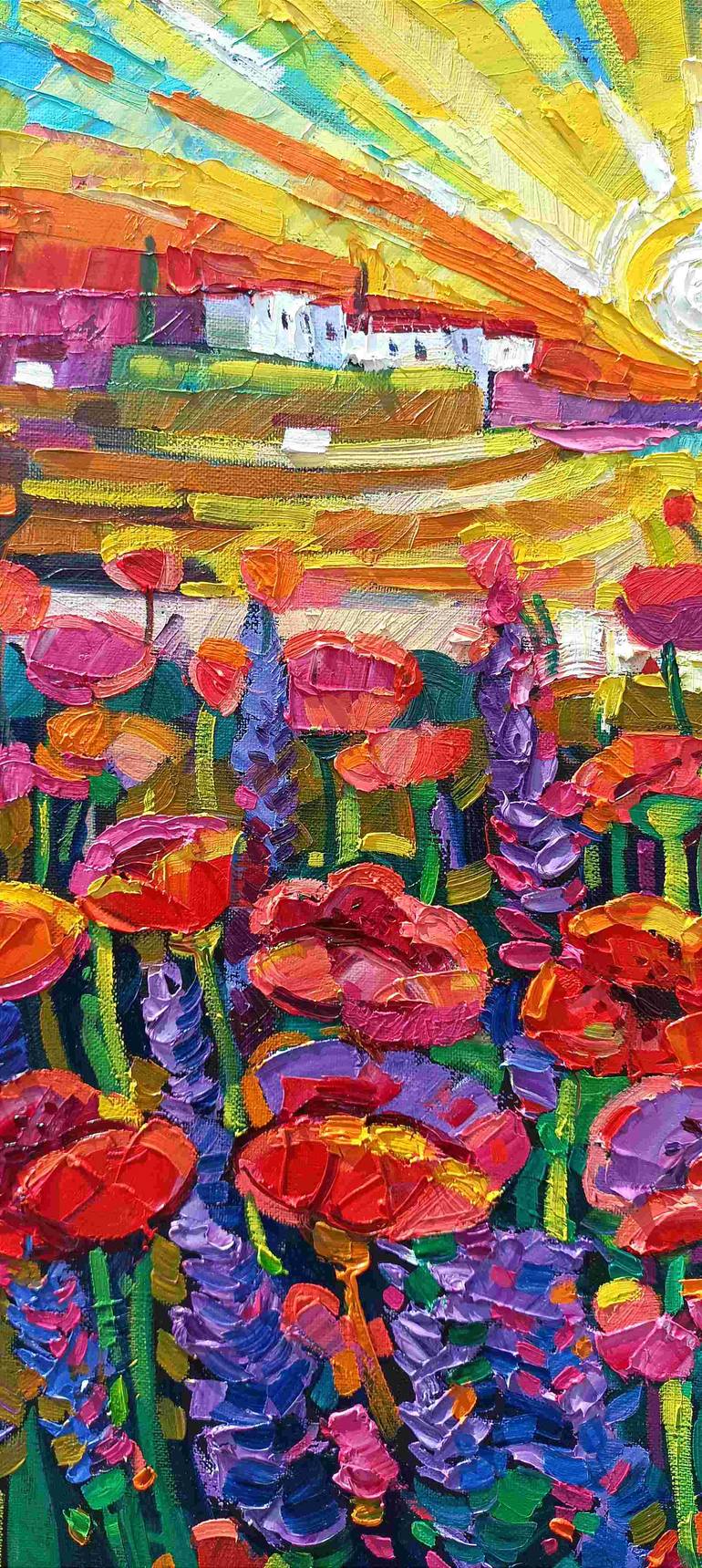 Original Abstract Expressionism Landscape Painting by Vanya Georgieva