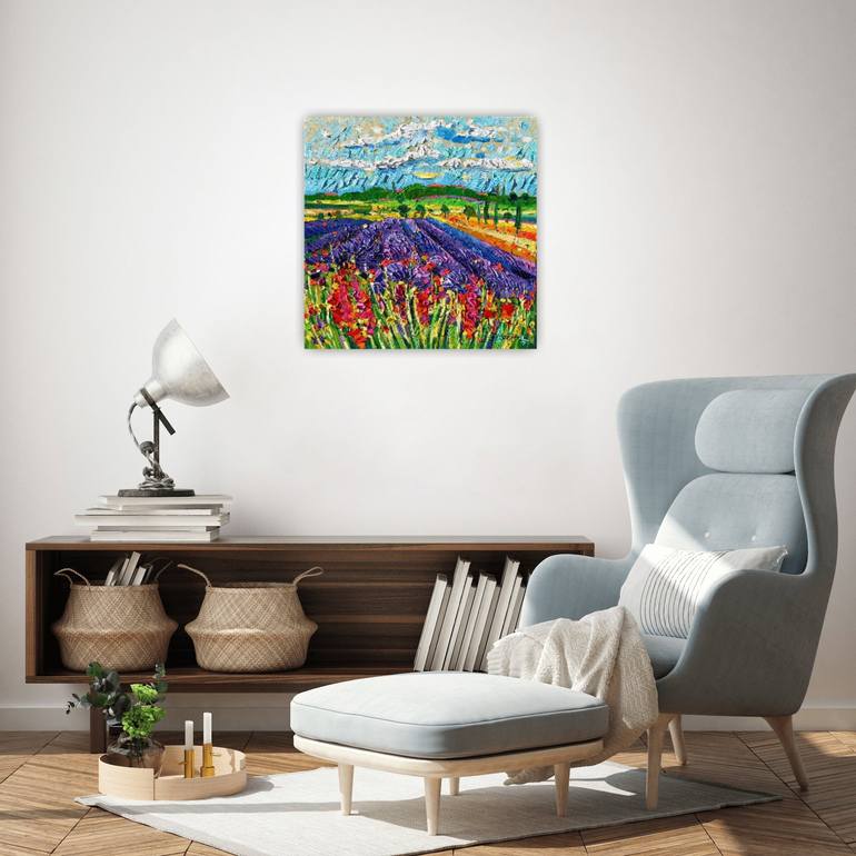 Original Abstract Expressionism Landscape Painting by Vanya Georgieva