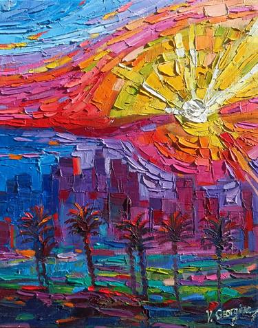 Print of Abstract Expressionism Cities Paintings by Vanya Georgieva