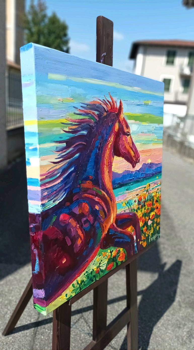 Original Horse Painting by Vanya Georgieva