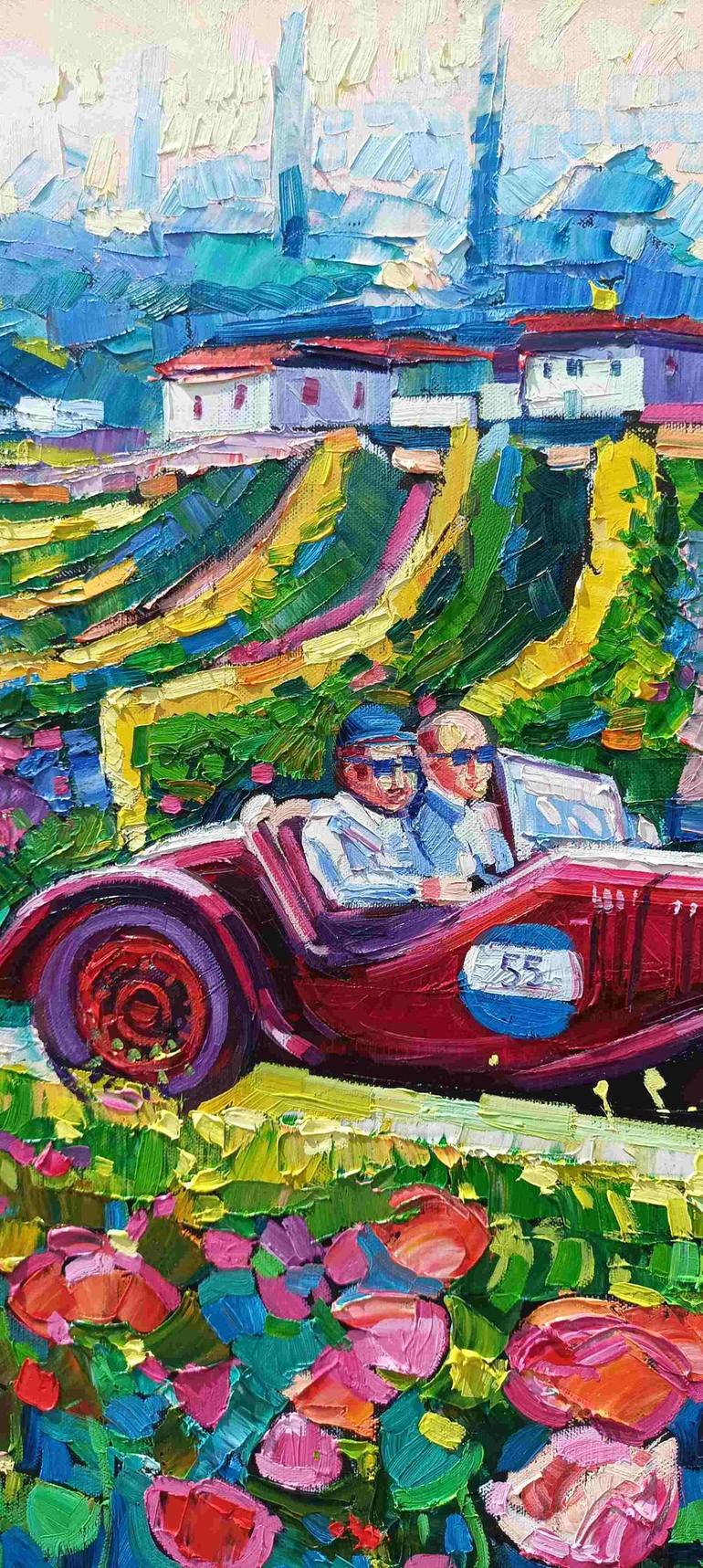 Original Car Painting by Vanya Georgieva