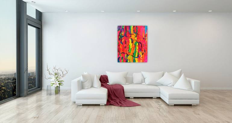 Original Abstract Expressionism Abstract Painting by Vanya Georgieva